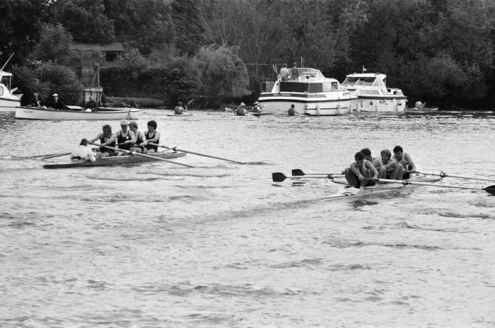 Framed Print : Reading Amateur Regatta, River Thames, Reading, June 1985