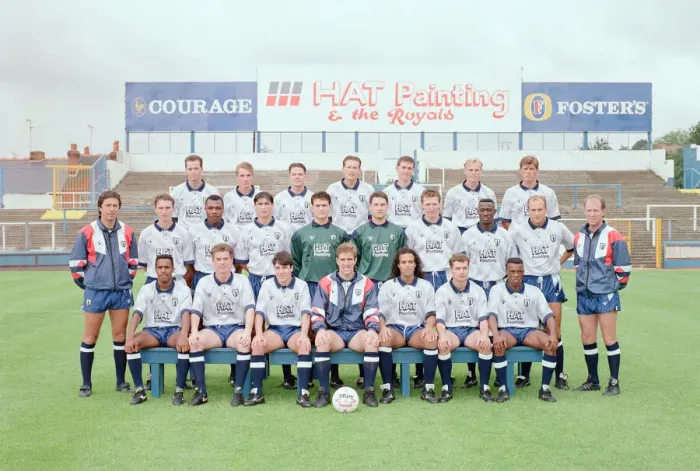 Framed Print : Reading FC 1991 / 92, pre-season photocall at Elm Park, Tuesday 6th August 1991 Framed Print : Reading FC 1991 / 92, pre-season photocall at Elm Park, Tuesday 6th August 1991