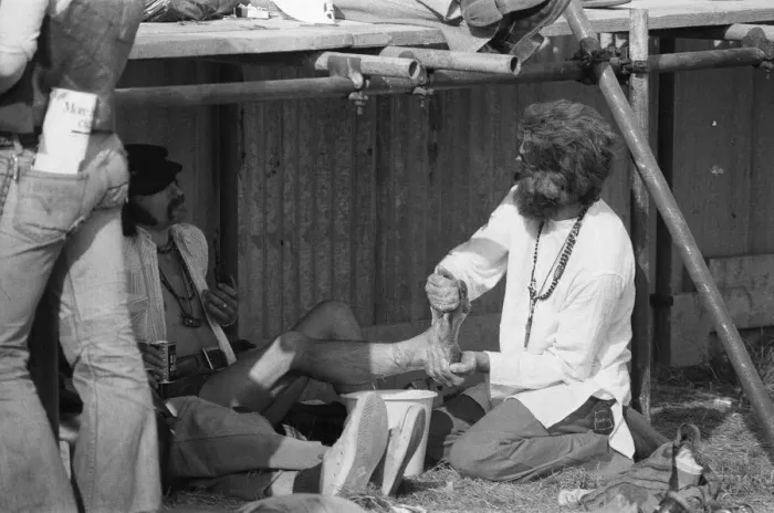 Framed Print : The Reading Festival held at Little Johns Farm. 27th August 1976 Framed Print : The Reading Festival held at Little Johns Farm. 27th August 1976