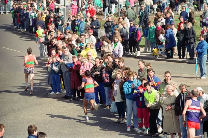 Framed Print : Reading half marathon. 6th April 1991