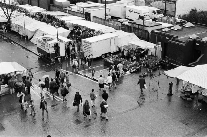 Framed Print : Reading Market, 16th April 1988 Framed Print : Reading Market, 16th April 1988