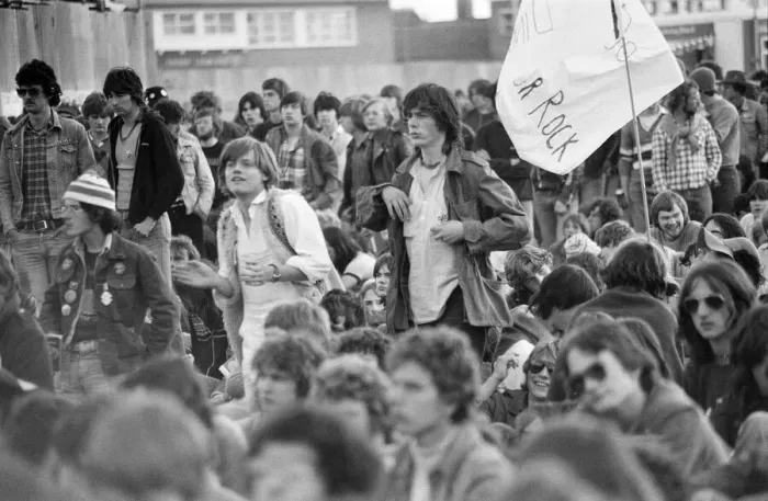 Framed Print : Reading Rock Festival 1980, the 20th National Rock Festival