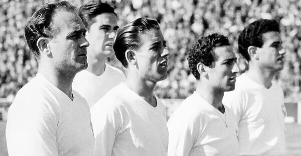 Real Madrid Football Team in Nice for European Cup quarter final 2nd leg match against