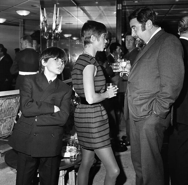 A reception for the film Oliver! Jack Wild (left) who plays The Artful Dodger pictured