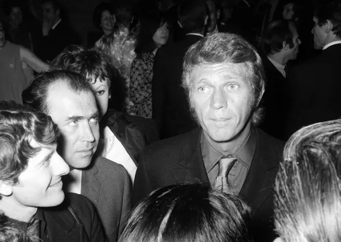 Framed Print : Reception for Steve McQueen star of Bullitt at the savoy hotel at which Christine Keeler Framed Print : Reception for Steve McQueen star of Bullitt at the savoy hotel at which Christine Keeler