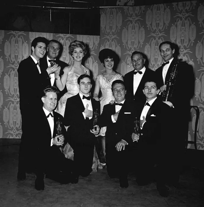 Framed Print : Recipients of Ivor Novello awards include Cliff Richard Helen Shapiro Matt Munro Anthony
