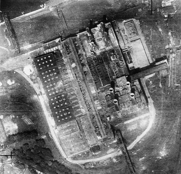 Reconnaisnce photographs reveal the extent of the damage inflicted by aircraft of RAF
