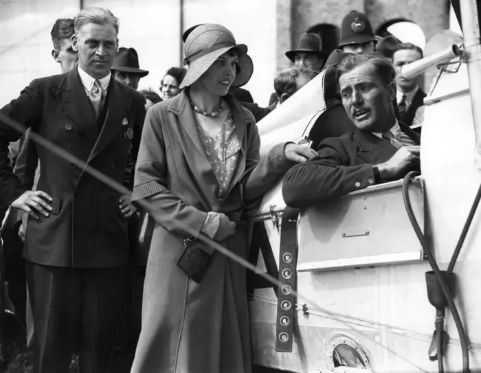 Framed Print : Record Australian Flight: Mr. C. W. A. Scott and wife. June 1931 P003988 Framed Print : Record Australian Flight: Mr. C. W. A. Scott and wife. June 1931 P003988