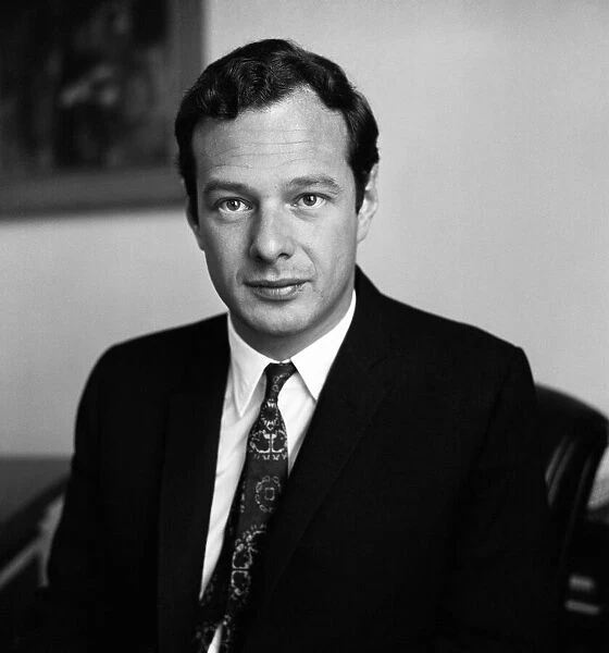 Record producer aNd Beatles manager Brian Epstein at a press conference after the Beatles