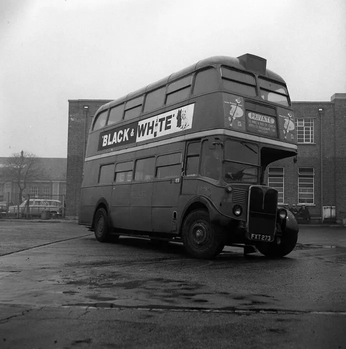 Framed Print : Red Double Decker Bus - February 1962 Framed Print : Red Double Decker Bus - February 1962