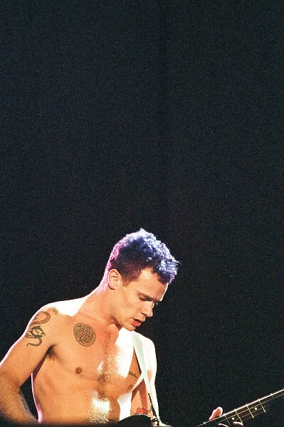Red Hot Chili Peppers headline Reading Festival. Flea. 29th August 1994