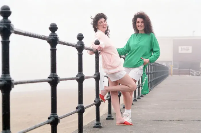 Framed Print : Redcar Fashion, Monday 23rd April 1990, Caroline wears a Peach reversible jacket 13 Framed Print : Redcar Fashion, Monday 23rd April 1990, Caroline wears a Peach reversible jacket 13