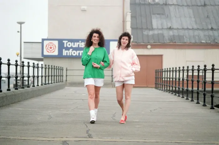 Framed Print : Redcar Fashion, Monday 23rd April 1990, Caroline wears a Peach reversible jacket 13 Framed Print : Redcar Fashion, Monday 23rd April 1990, Caroline wears a Peach reversible jacket 13