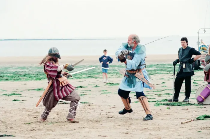 Framed Print : Redcar Folk Festival, 9th July 1994. Pictured, members of the Balhag Viking Reenactment Framed Print : Redcar Folk Festival, 9th July 1994. Pictured, members of the Balhag Viking Reenactment