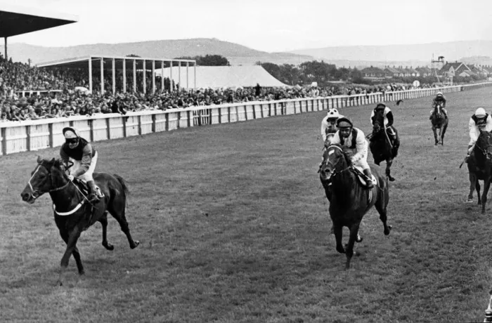 Framed Print : Redcar Racecourse is a thoroughbred horse racing venue located in Redcar, North Yorkshire