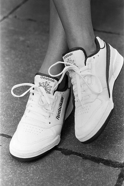 Reebok training shoes. 4th April 1986