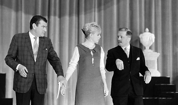 Rehearsal for the Royal Film Performance Feb 1964 - Move over Darling on stage L-R