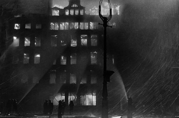 Remarkable picture taken during last nights blitz in the City of London