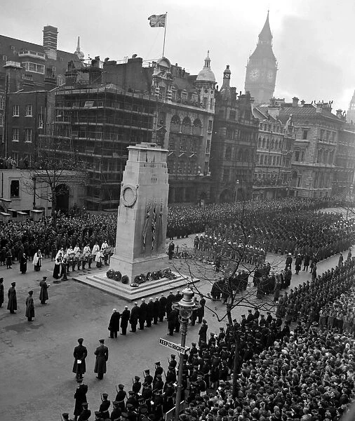 Rememberance Day at the Cenotaph November 1951