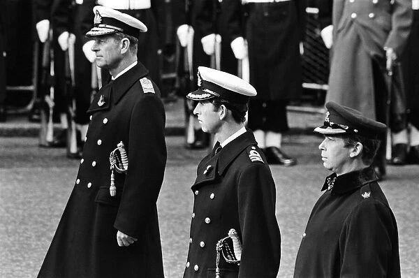 Remembrance Day at The Cenotaph, Whitehall. Prince Philip, Duke of Edinburgh
