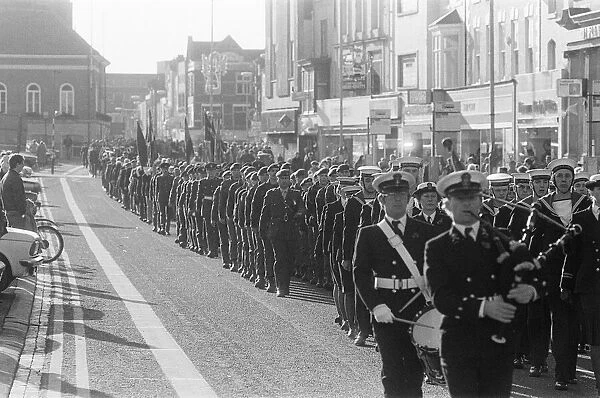 Remembrance Day Parade, Stockton, Sunday 10th November 1985