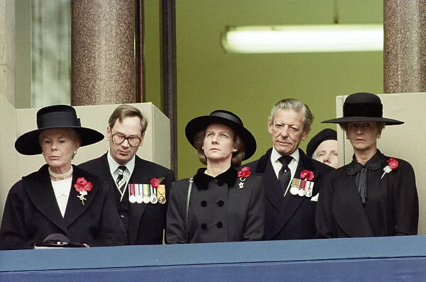 Remembrance Day parade at Whitehall, London. Katharine, Duchess of Kent, Prince Richard