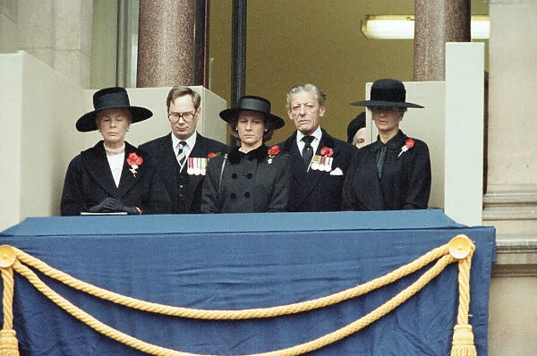 Remembrance Day parade at Whitehall, London. Katharine, Duchess of Kent, Prince Richard