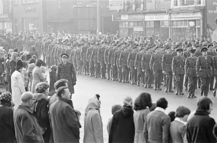 Framed Print : Remembrance Day Service and Parade at Middlesbrough War Memorial Cenotaph, Teesside