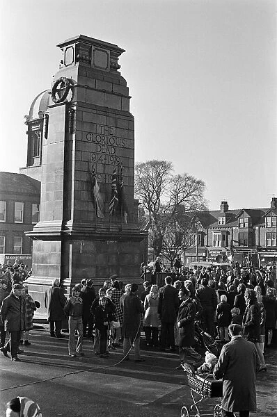 Remembrance Sunday, Middlesbrough. 11th November 1973