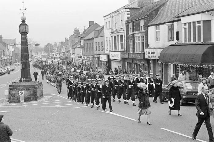 Framed Print : Remembrance Sunday Parade, Middlesbrough, Sunday 12th November 1978 Framed Print : Remembrance Sunday Parade, Middlesbrough, Sunday 12th November 1978