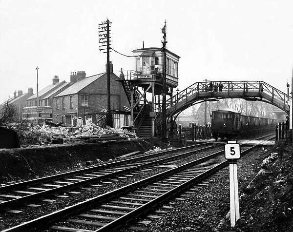 The removal of the old Forest Hall Railway Station on 11th March 1964 View