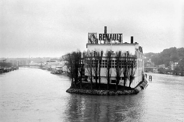 The Renault factory rises from the waters of the Seine like a giant ship Europes largest