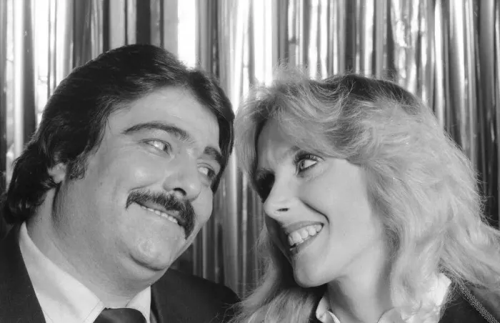 Framed Print : Renee and Renato singing duo with the UK Christmas number one single of 1982 with Framed Print : Renee and Renato singing duo with the UK Christmas number one single of 1982 with