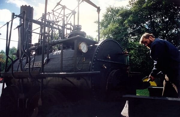 A replica of George Stephensons Locomotion No. 1 at Darlington train museum on 27th