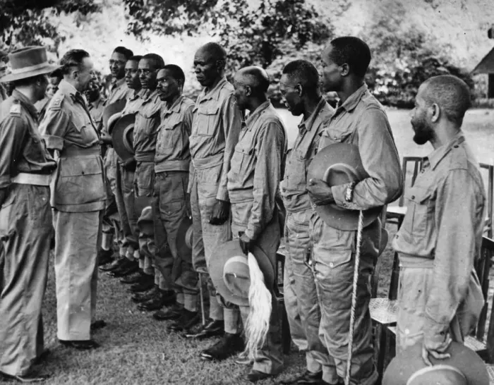 Framed Print : At the request of the military authorities in Burma sixteen African Chiefs were invited
