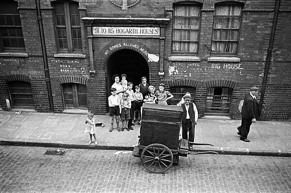 The residents of Hogarth Houses in Whitechapel, East London