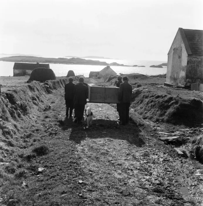 Framed Print : The last twenty three residents of Inishark Island (sometimes called Shark Island)
