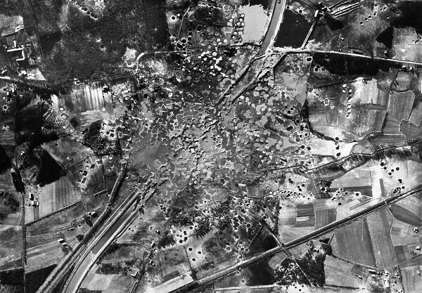 Results of R. A. F. bombing on the Mitelland Canal near Gravenhorst. 22nd February 1945
