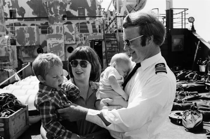 Framed Print : The return of the Europic Ferry from the Falklands War, Southampton Framed Print : The return of the Europic Ferry from the Falklands War, Southampton