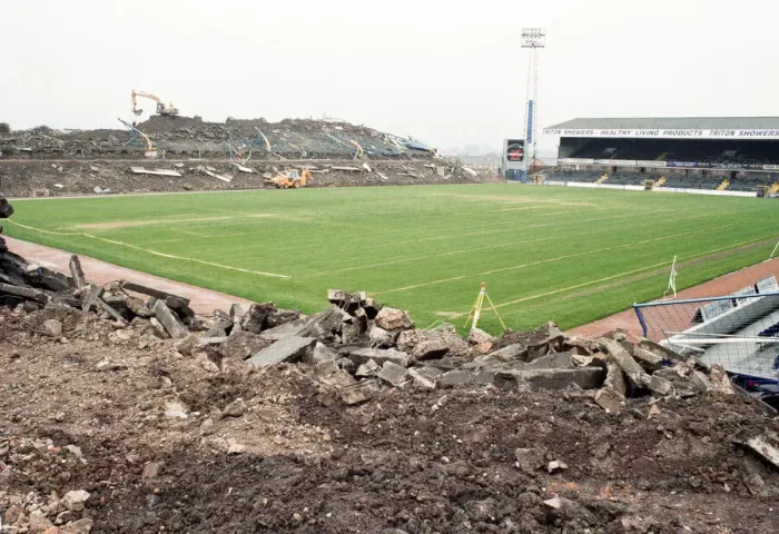Framed Print : Revedelopment work under way at St Andrews stadium, home ground of Birmingham City Framed Print : Revedelopment work under way at St Andrews stadium, home ground of Birmingham City