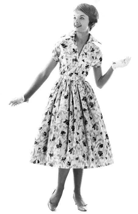 Framed Print : Reveille Dress Fashion. June 1958 P011128 Framed Print : Reveille Dress Fashion. June 1958 P011128