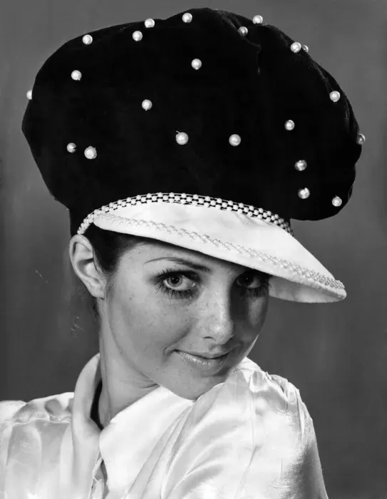 Framed Print : Reveille Fashion. Shirley Hounsell. Sunday best. Black and sophisti-cap is made in velvet Framed Print : Reveille Fashion. Shirley Hounsell. Sunday best. Black and sophisti-cap is made in velvet