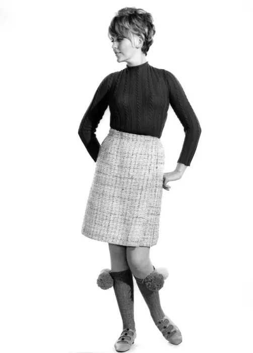 Framed Print : Reveille Fashions 1966: Delia Freeman. November 1966 P006696 Framed Print : Reveille Fashions 1966: Delia Freeman. November 1966 P006696