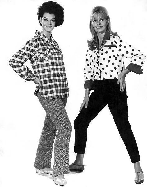 Reveille Fashions 1966: Short-cut shirt, Jo Ann Asher. Hipster shirt, Barbara Ray