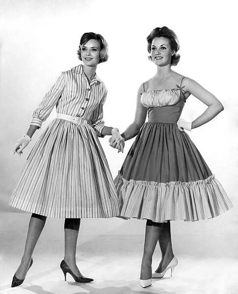 Reveille Fashions. Sara Browne and Roma Reeves. July 1961 P007800
