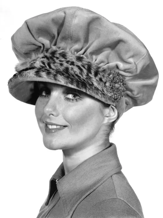 Framed Print : Reveille Fashions: Shirley Hounsell seen here modelling hat. December 1969 P008476