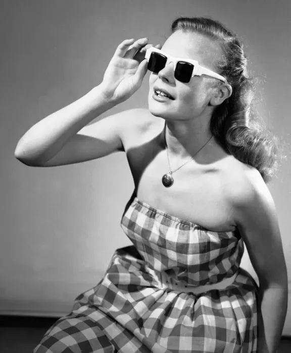 Framed Print : Reveille mannequin seen here modelling the latest summer fashions for 1956