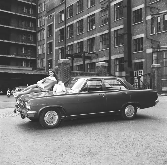 Framed Print : Reveille model Beulah Hughes seen here posing with a Vauxhall Cresta which is top prize