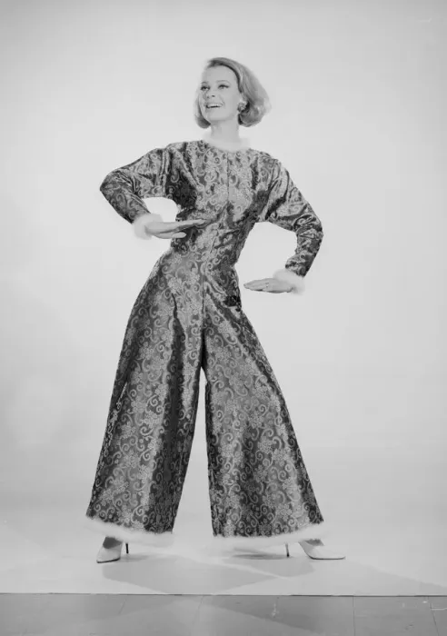 Framed Print : Reveille Model Dawn Chapman modelling Pyjama Suit. Circa May 1963 Framed Print : Reveille Model Dawn Chapman modelling Pyjama Suit. Circa May 1963