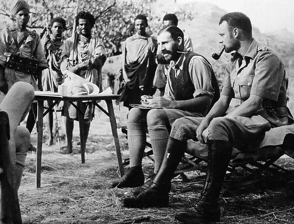 Revolt Leaders in Abyssinia (Ethiopia). A small party of British officers went into